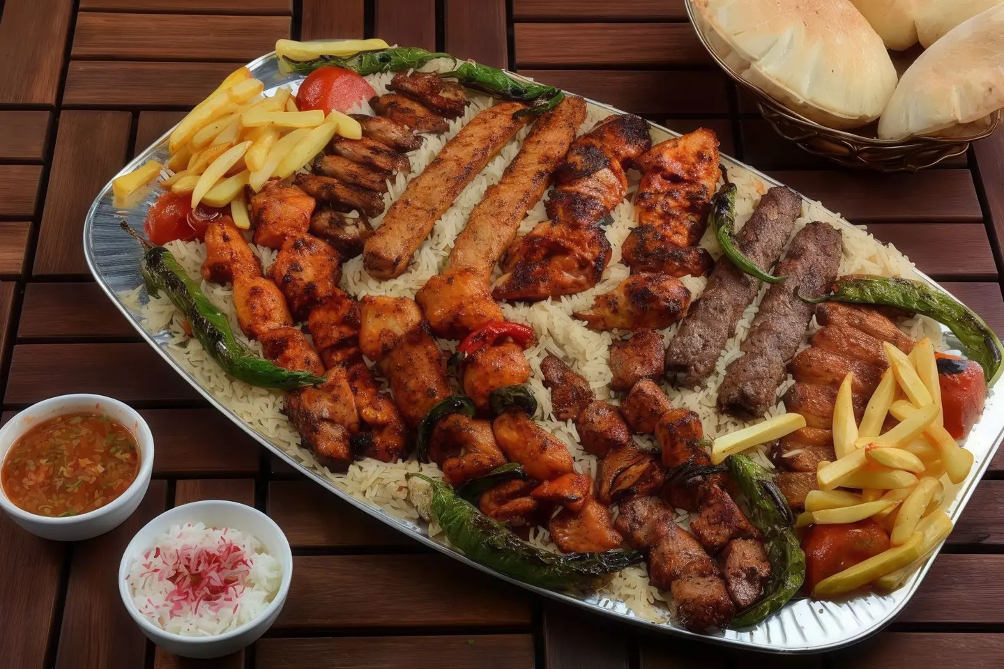 صحن مشويات مشكل كبير