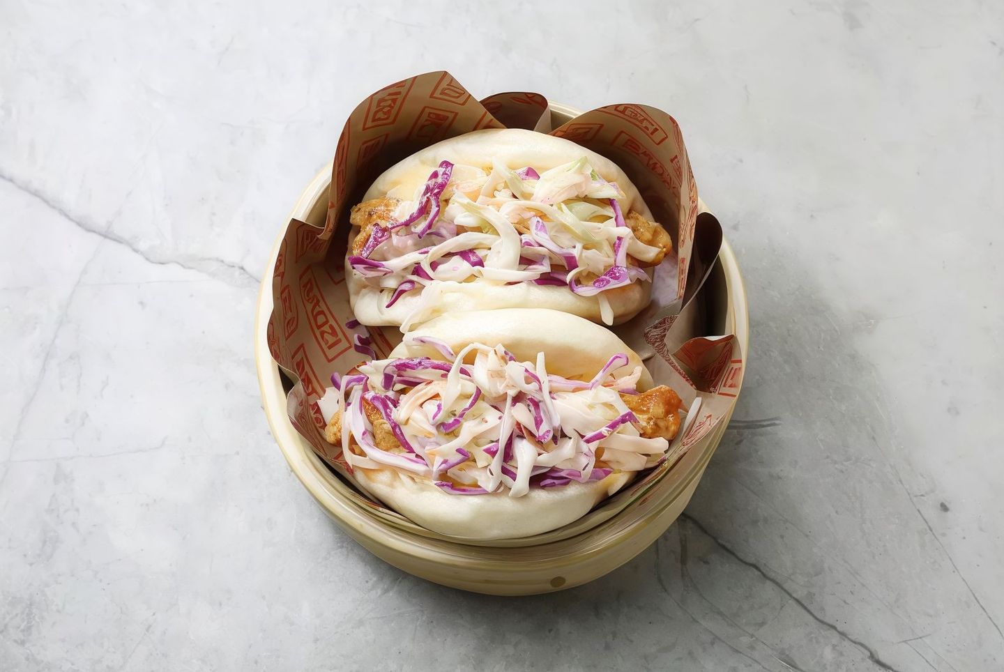Coleslaw Chicken Bao