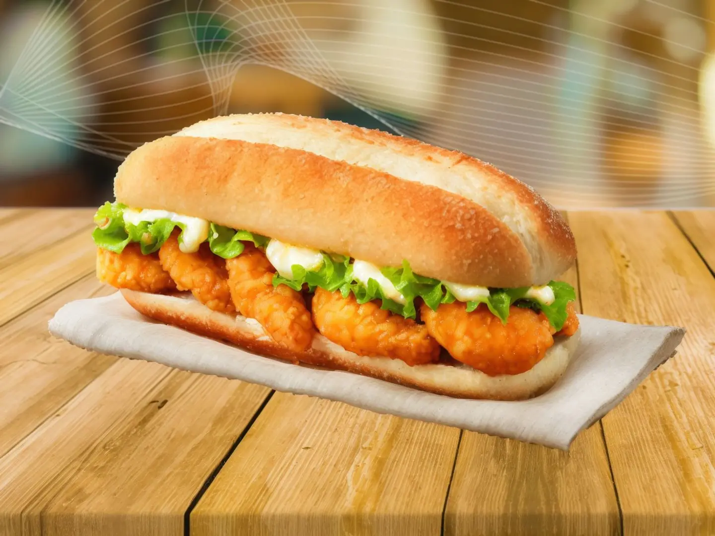 Boneless Shrimp Tortilla Sandwich Meal