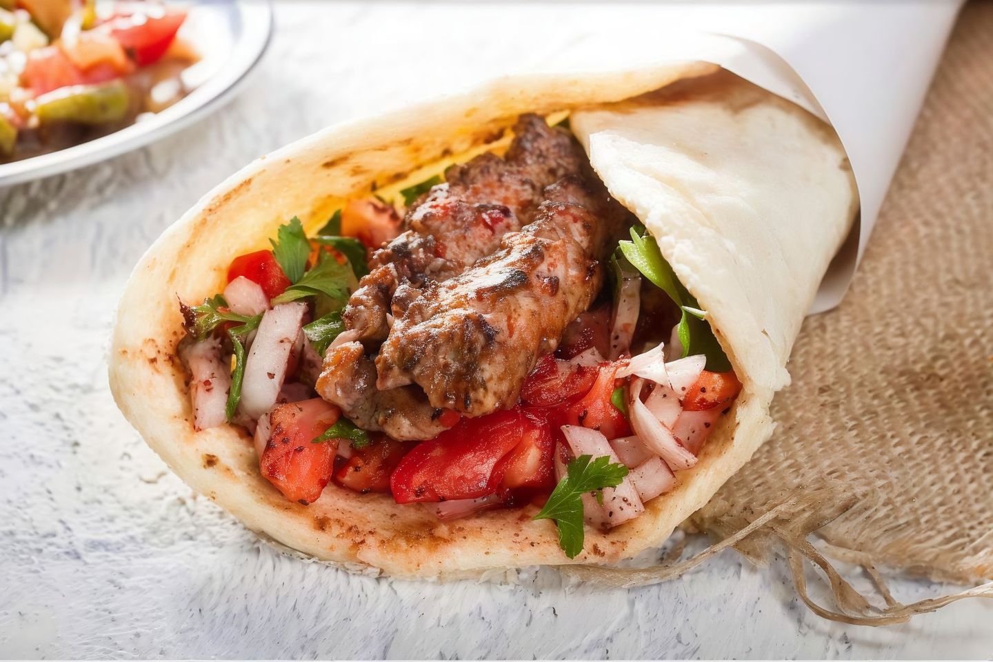 ساندوتش كباب دجاج