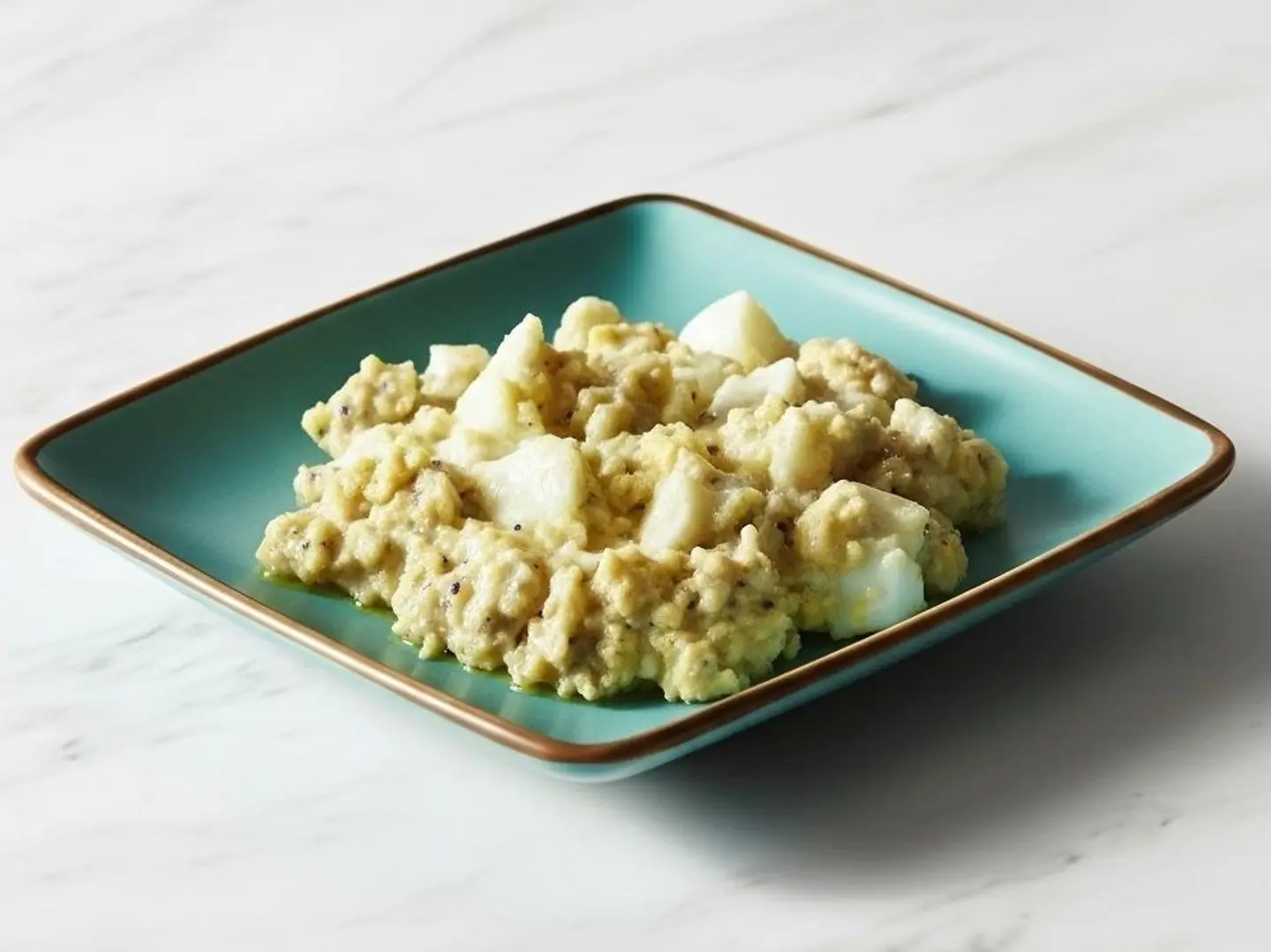 بيض مسلوق بزيت طحينة