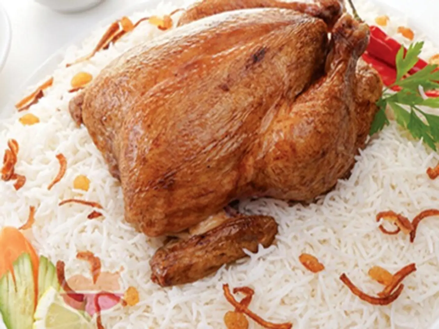 شواية كاملة مع الأرز