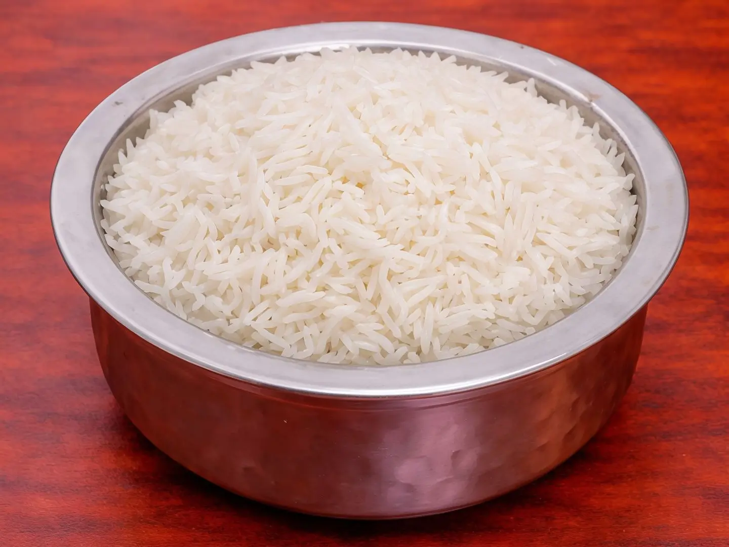 أرز أبيض مطهو على البخار