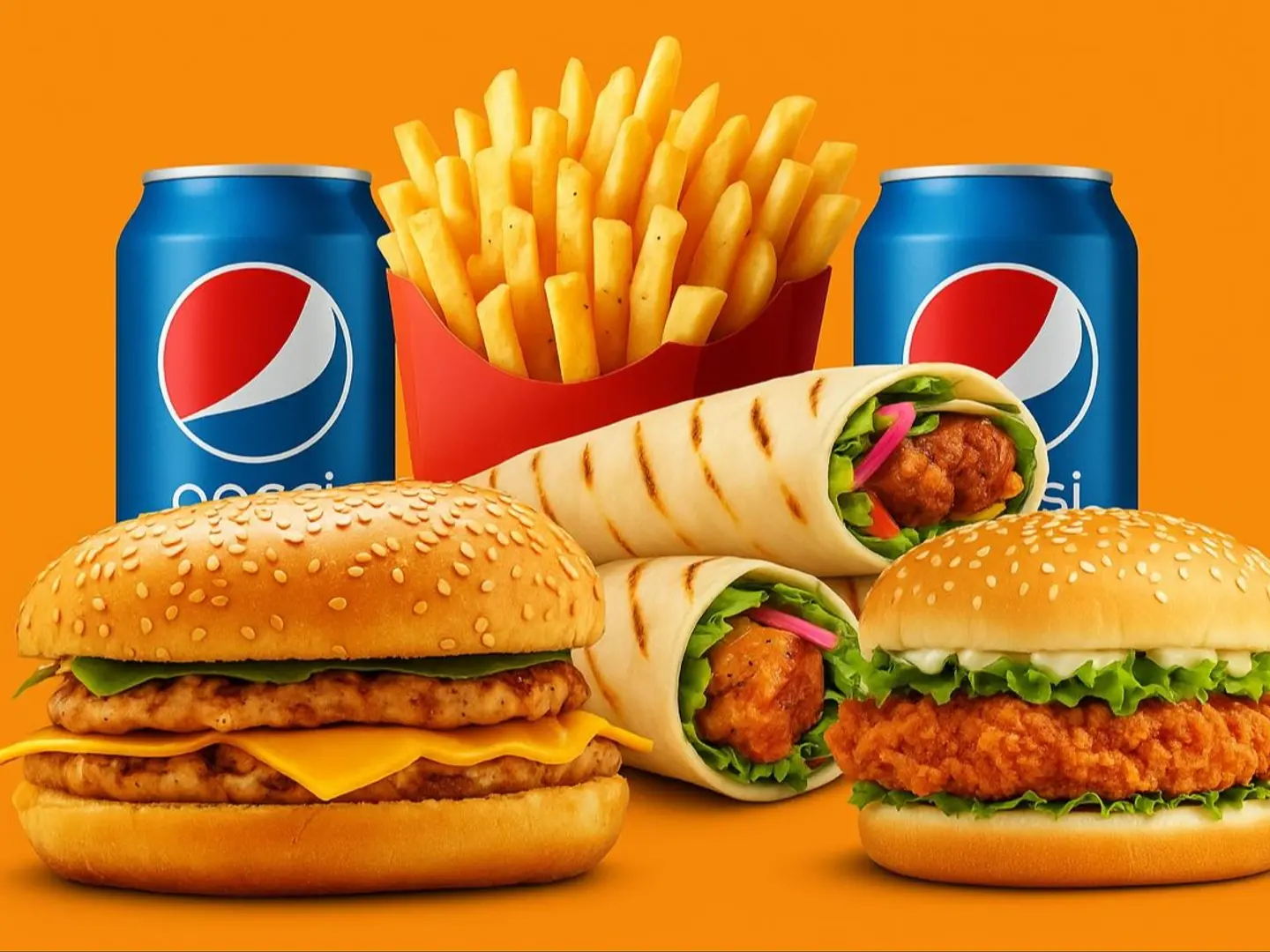 Mixed Burger And Grills For Two