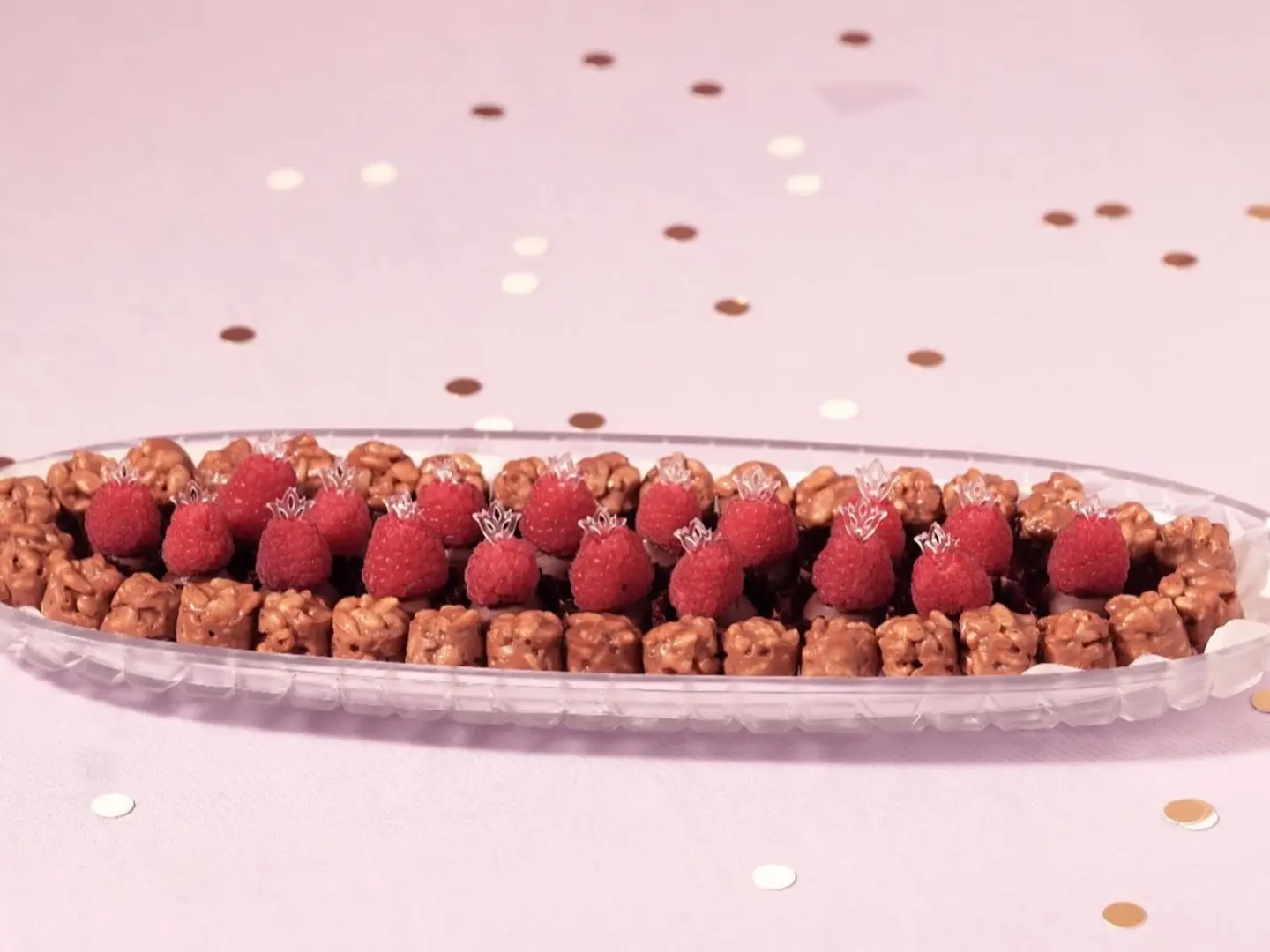 صينيه كرستال ميني كرسبي و رازبيري