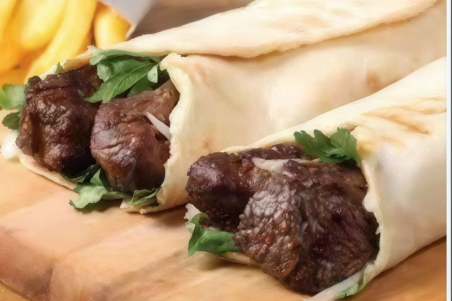 Labnah Sandwich With Meat Awsal