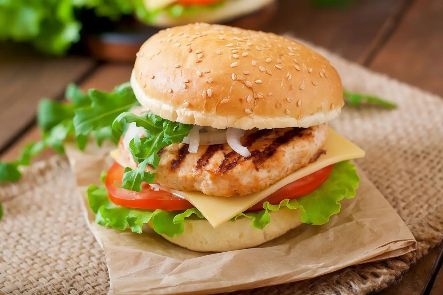 Double Chicken Burger