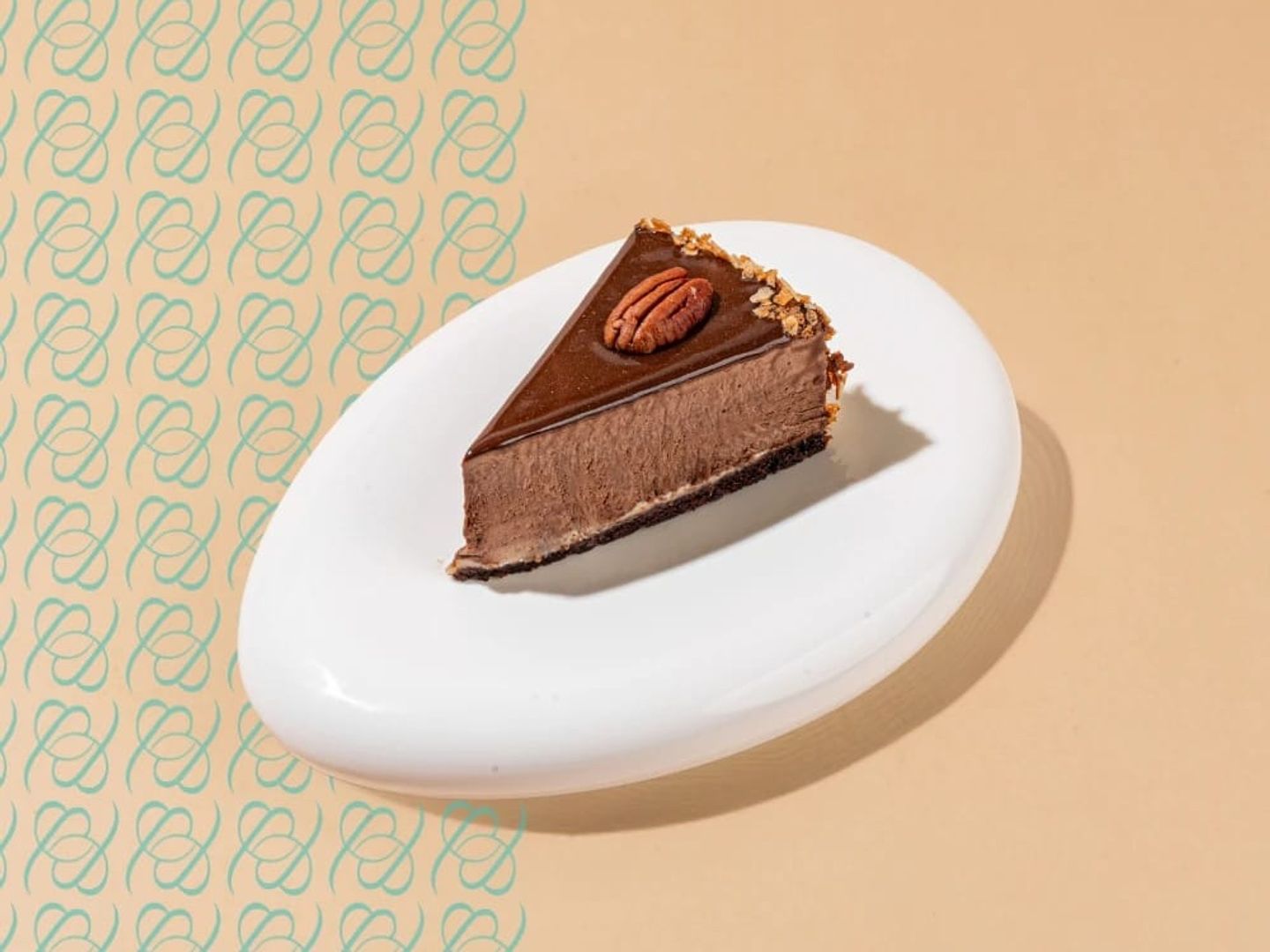 Chocolate Pecan Mousse Cake