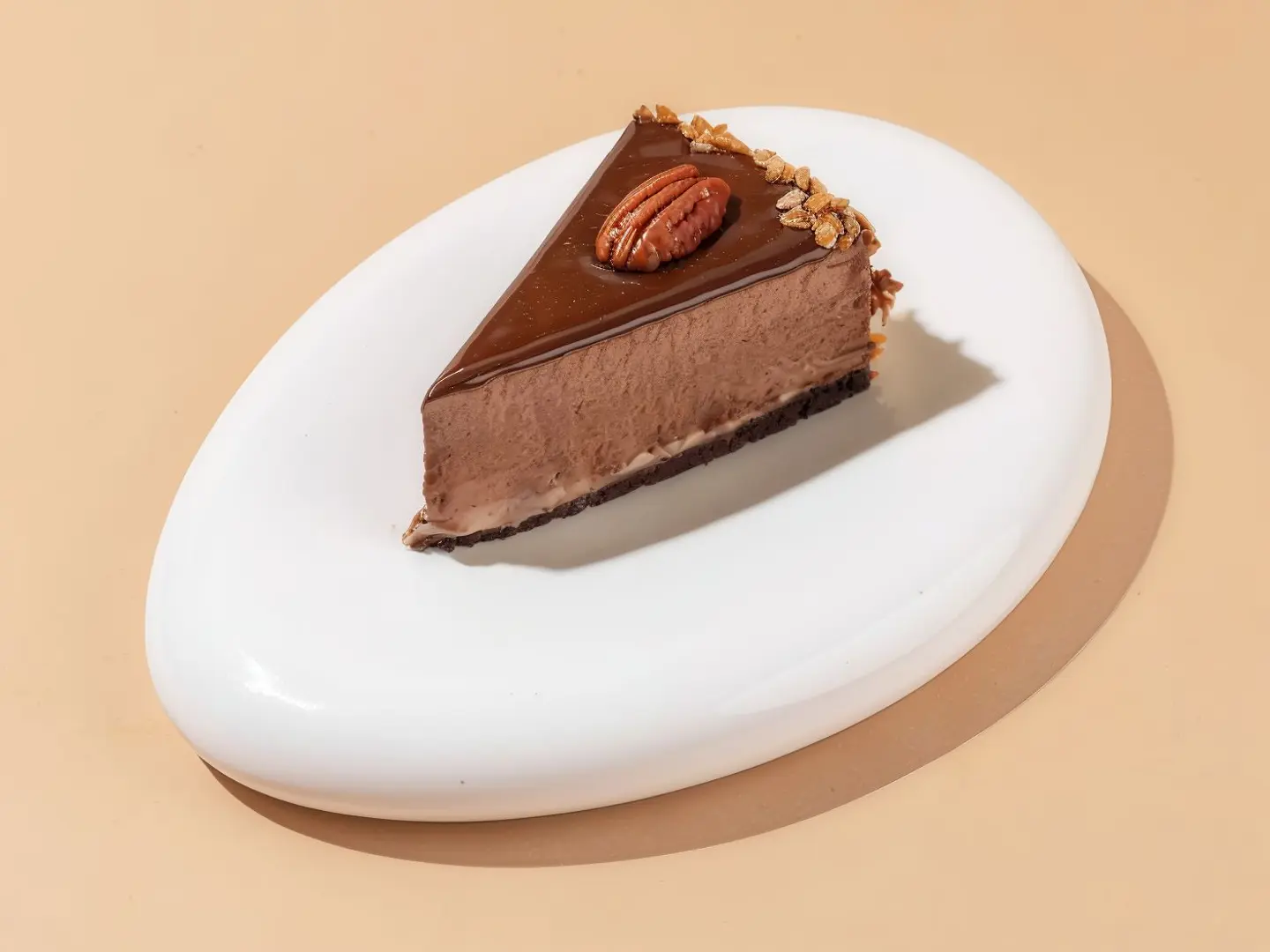 Chocolate Pecan Mousse Cake