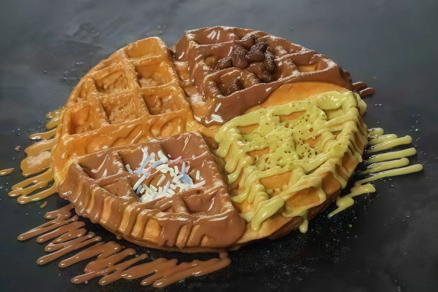 وافل مشكل من 6 قطع
