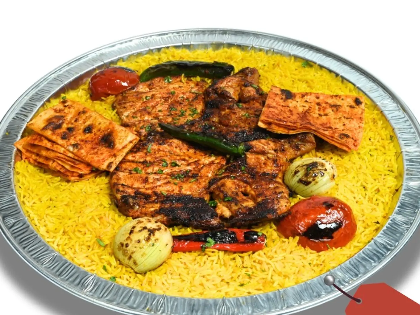 صحن حبه دجاج فحم مع الاروز