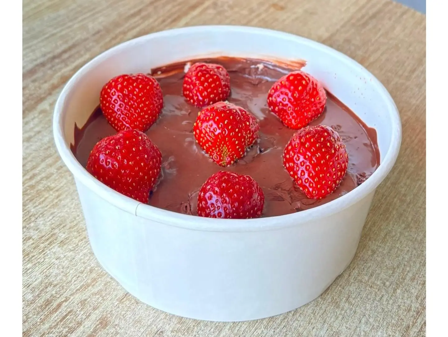 Strawberries With Cake And Chocolate