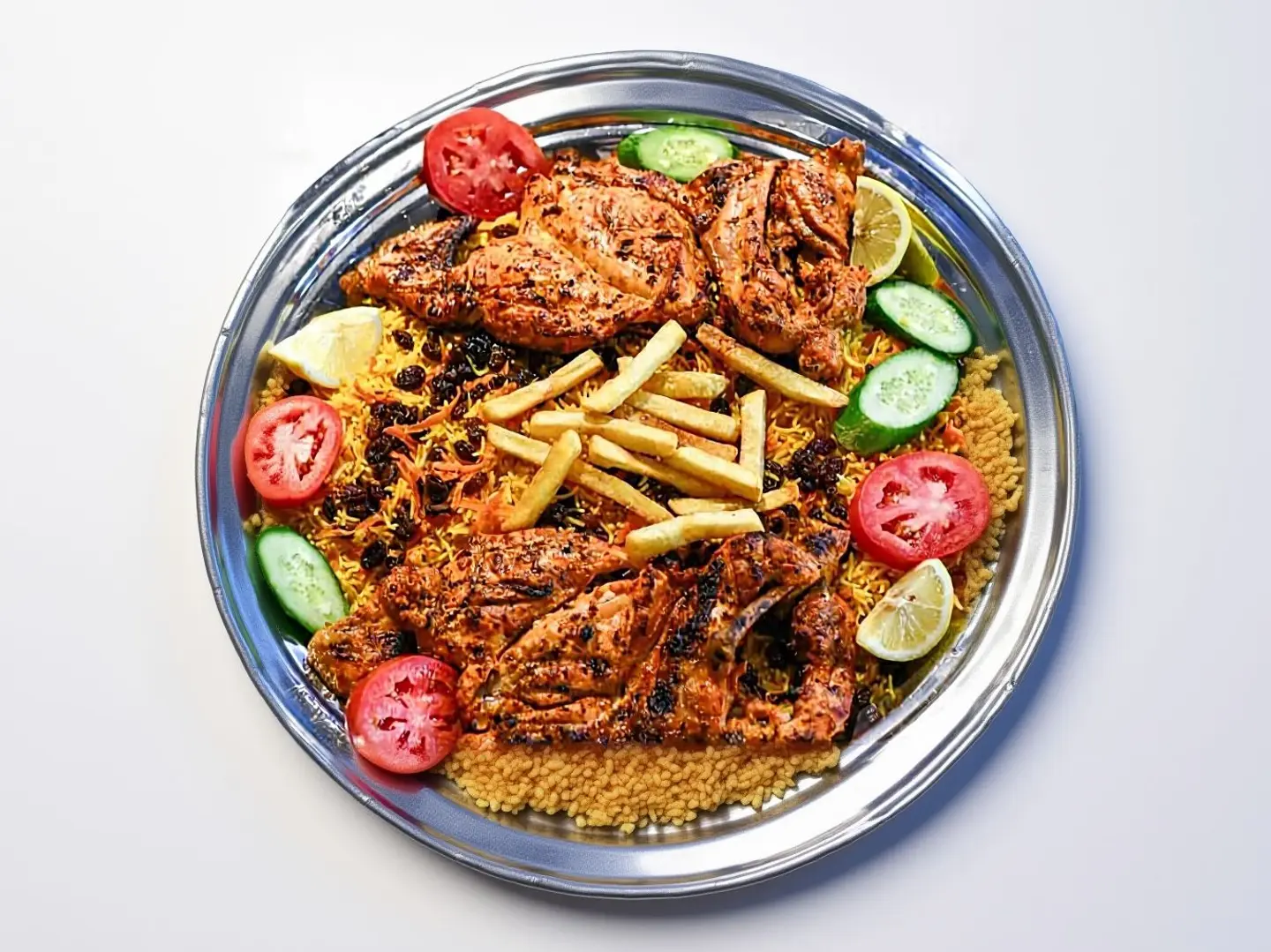 Whole Charcoal  Chicken  With Rice