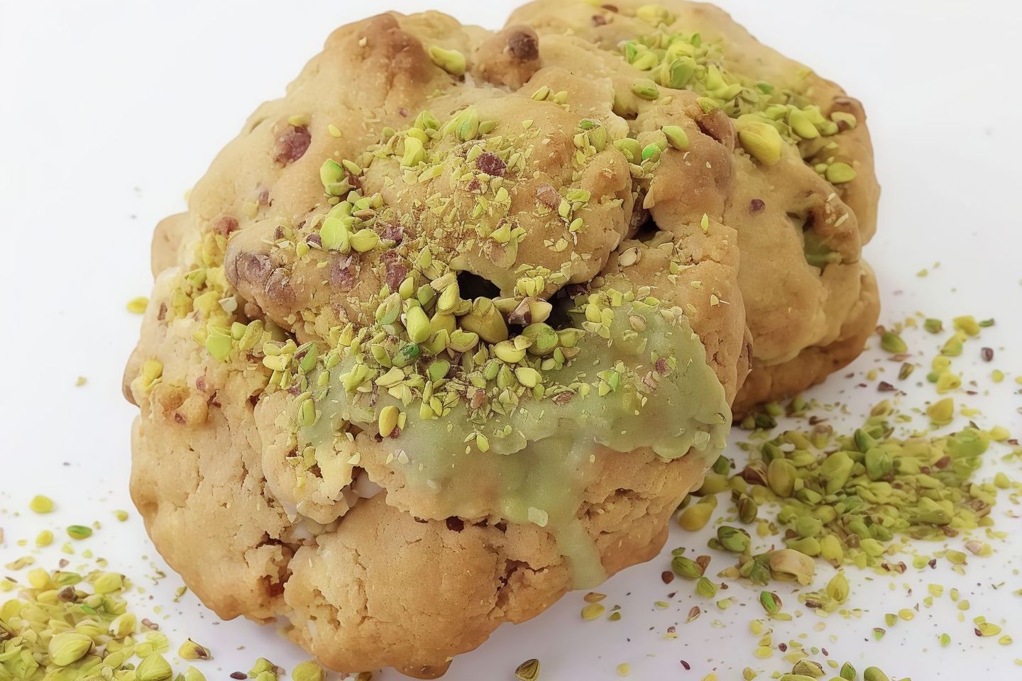Pistachio White Chocolate Cookies