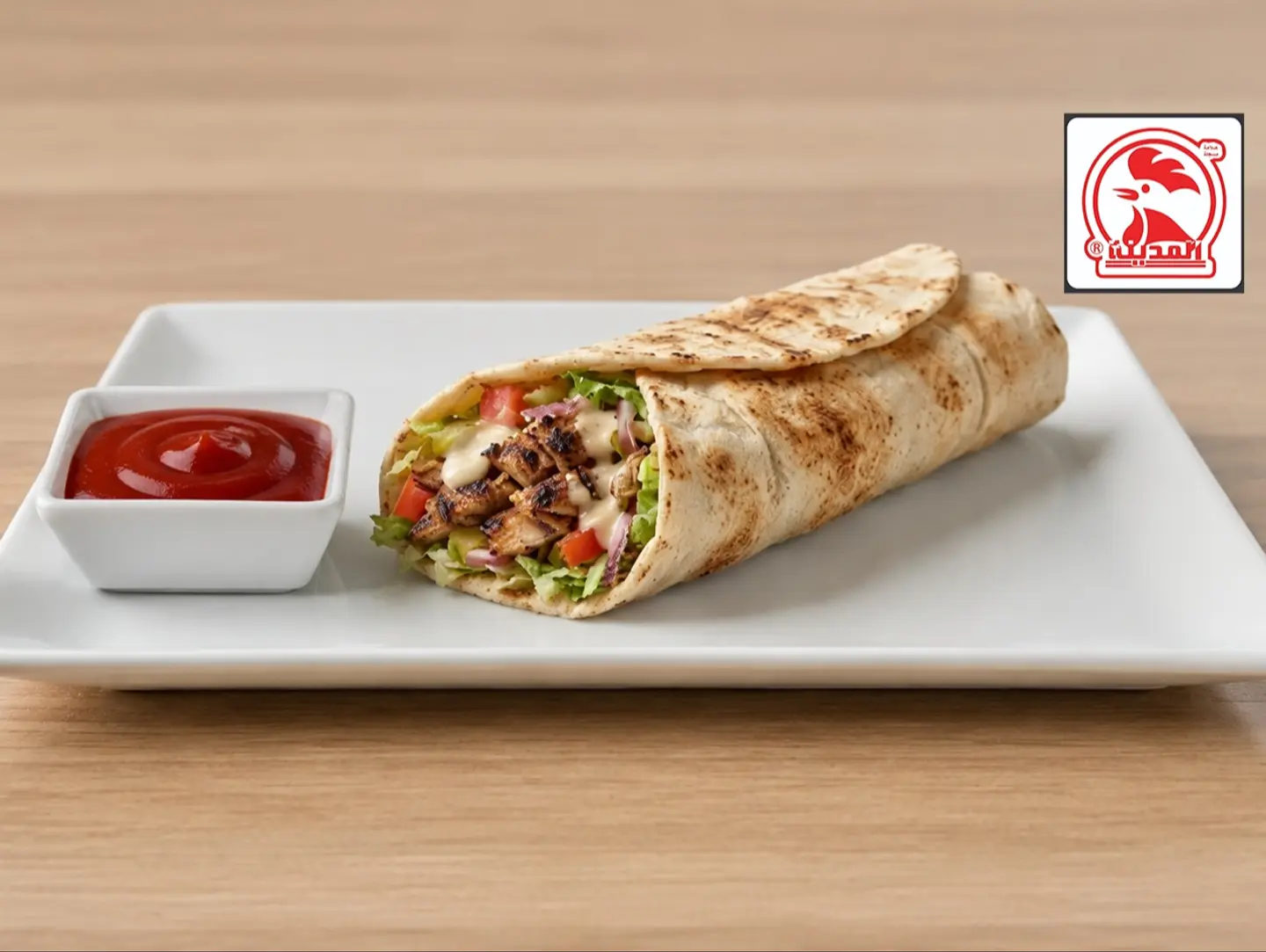 شاورما ساندويتش خبز عربي
