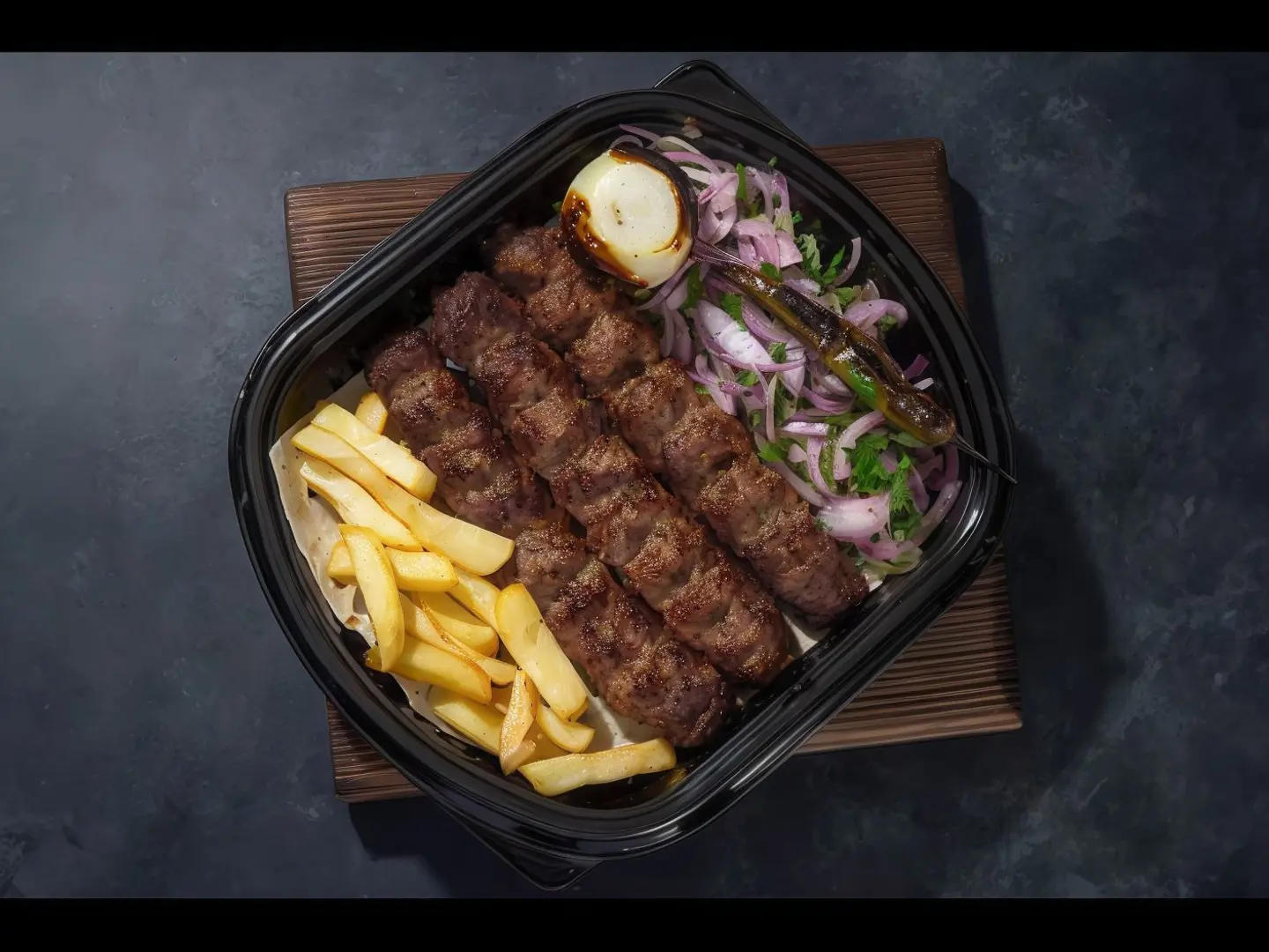 صحن كباب لحم