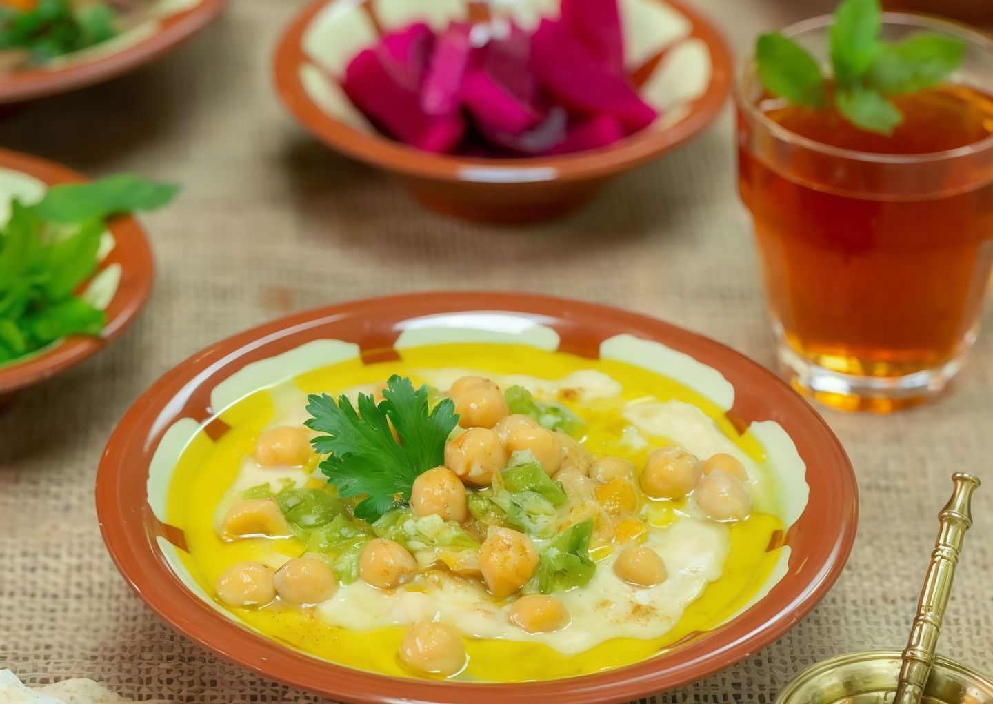 صحن حمص  مسبحة - كبير