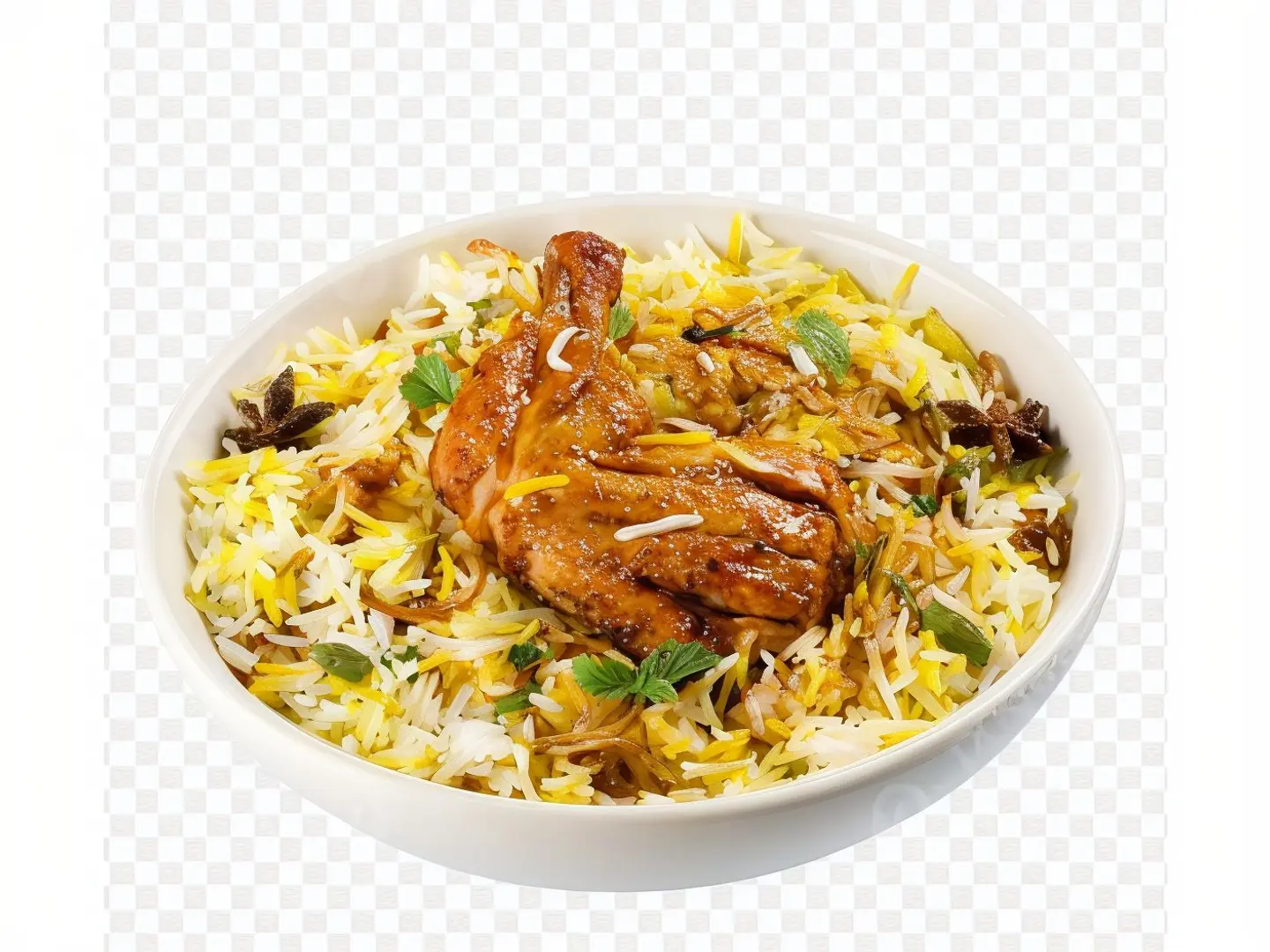 Biryan Rice With Spicy Chicken