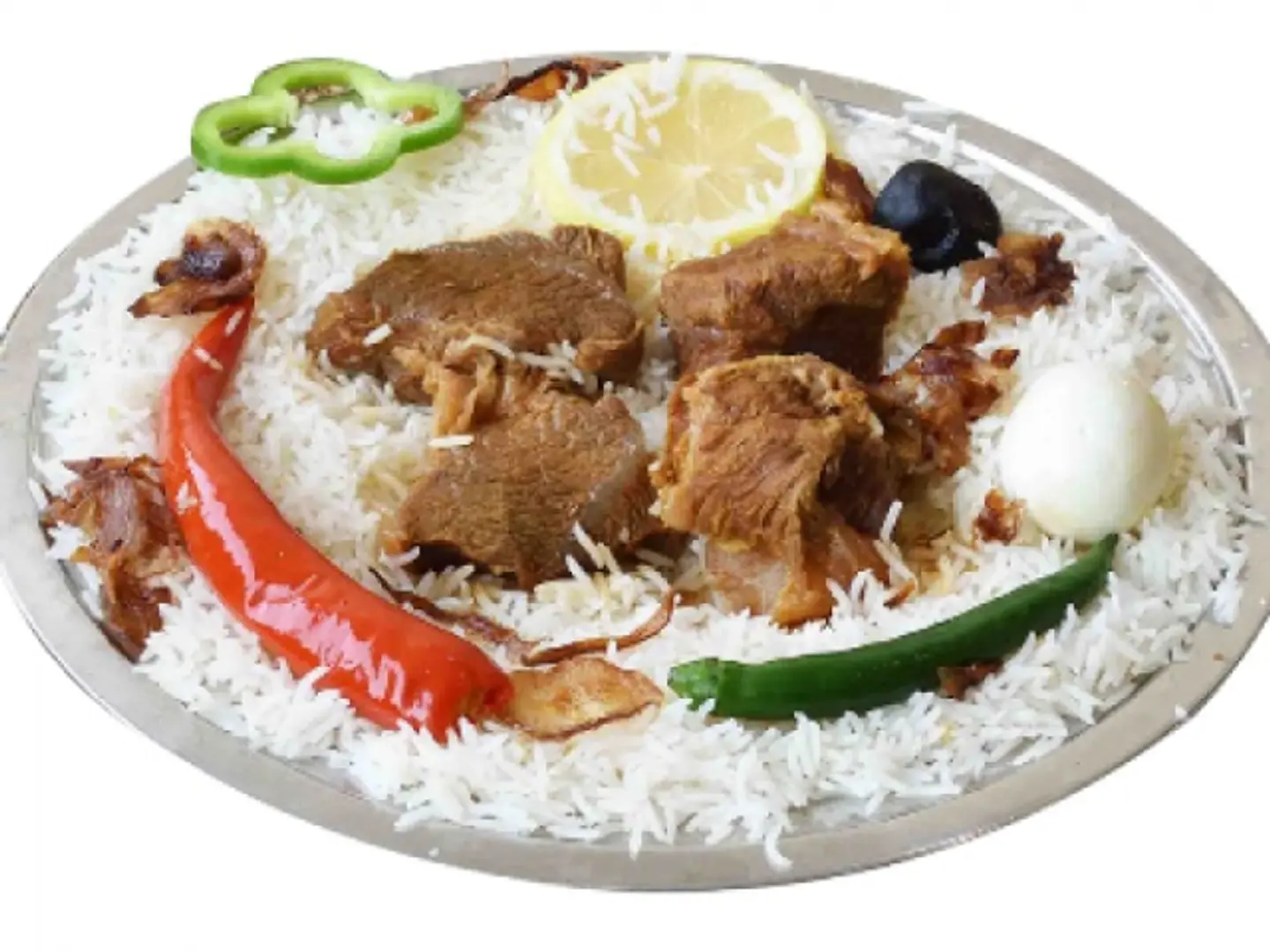 One Portion Of Camel Meat With Peshawar Rice