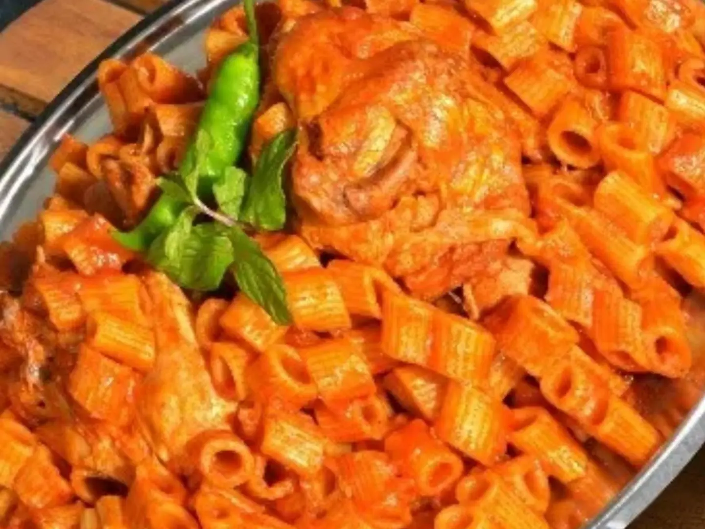 Chicken And Pasta Sandwich With A Kenza Soft Drink