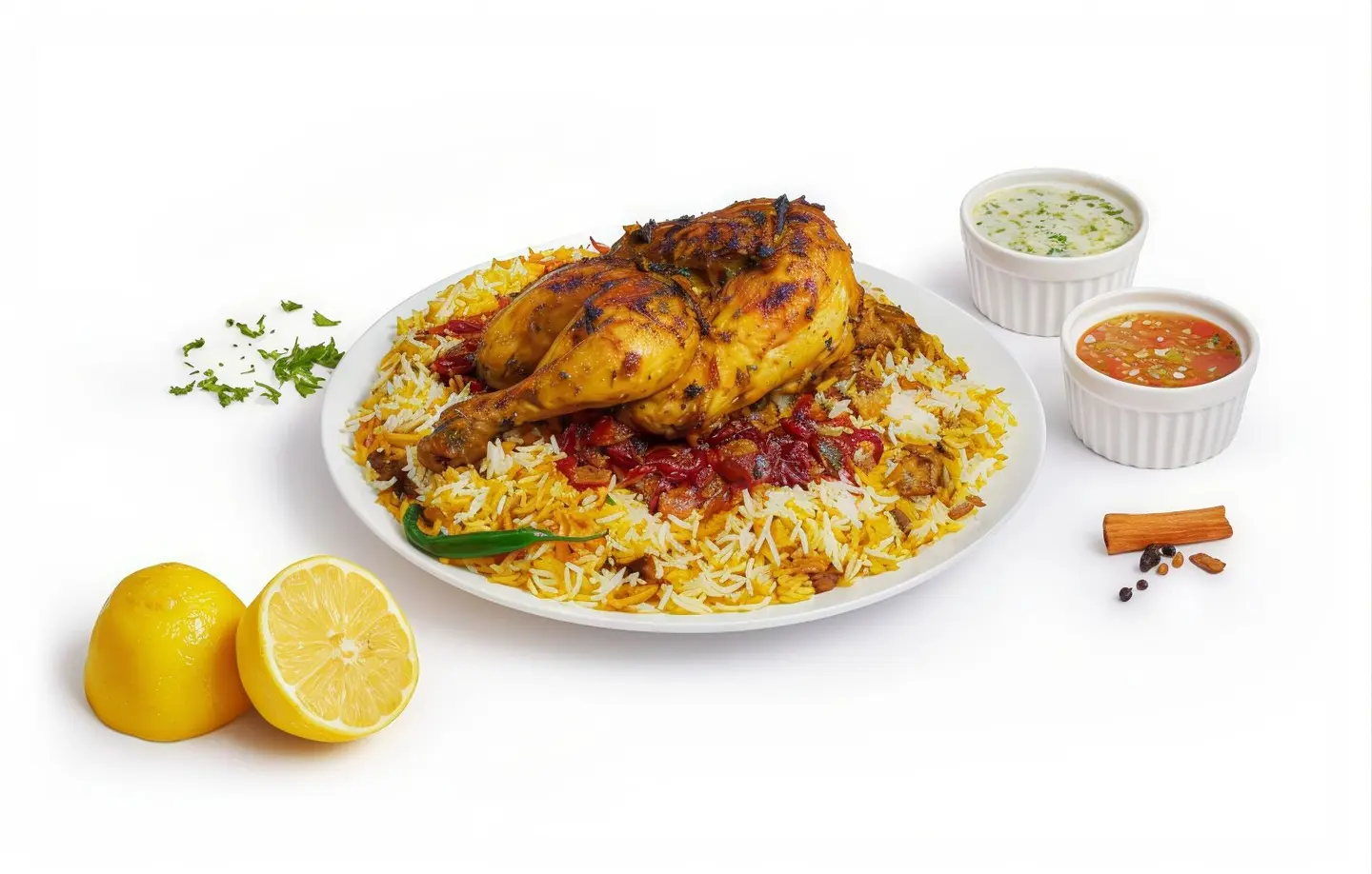 برياني دجاج نص حبه