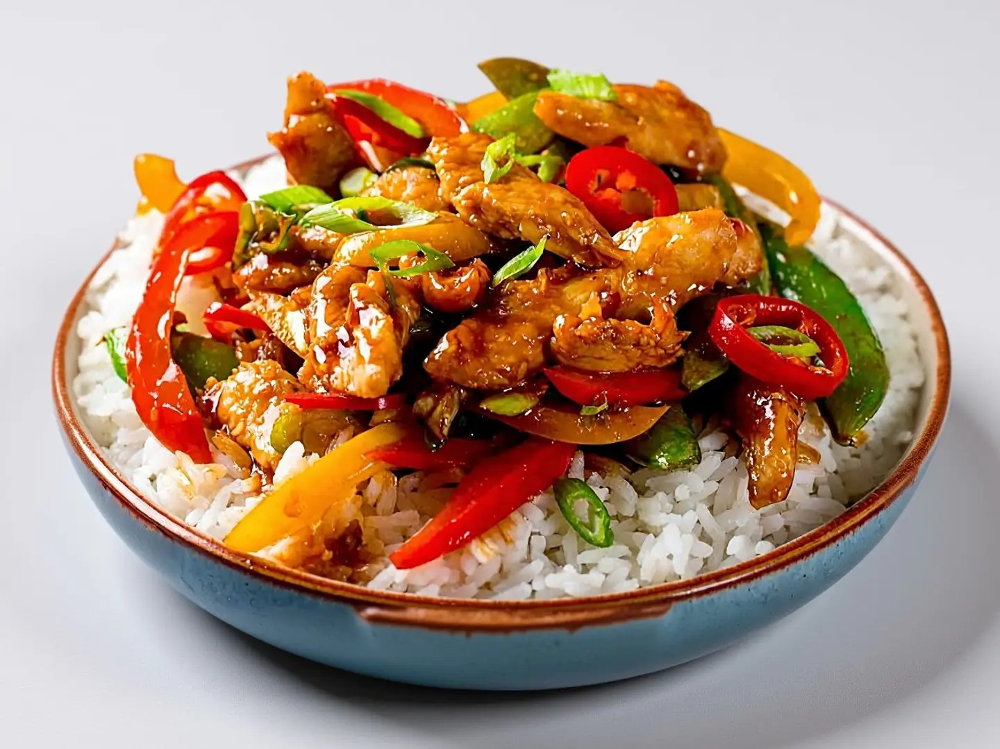 دجاج بالفلفل الجاف