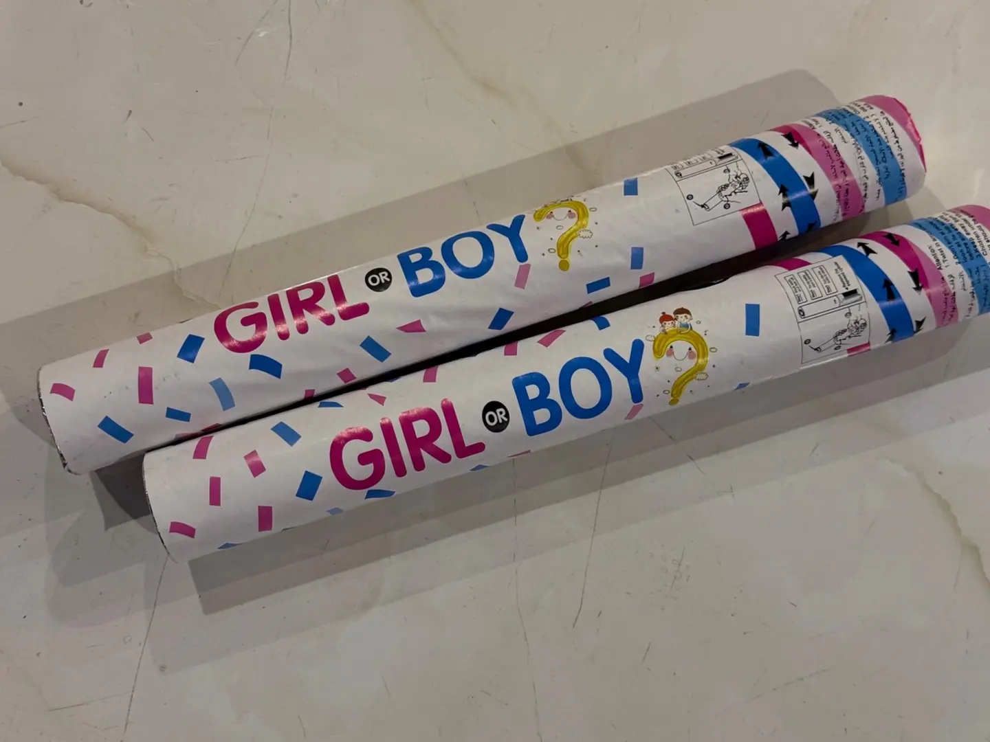 Gender Revel Pom Paper