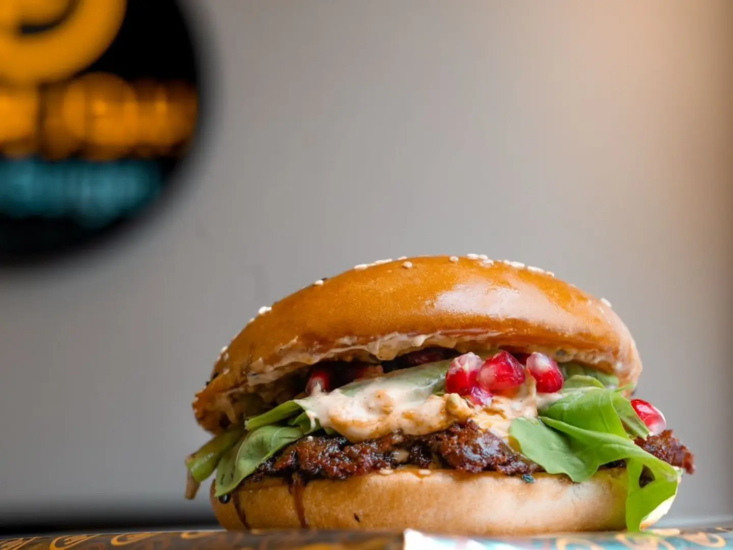 برجر لحم رمان