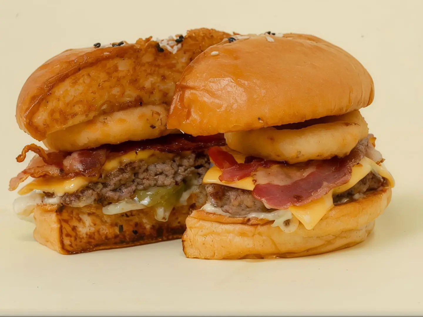 برجر لحم بيكون