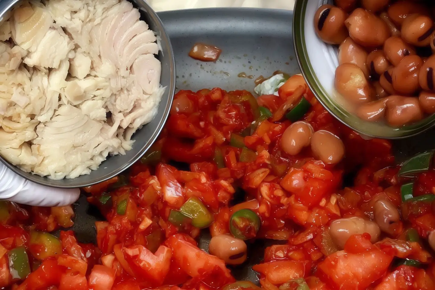 مكس الخضار مع التونة والبيض