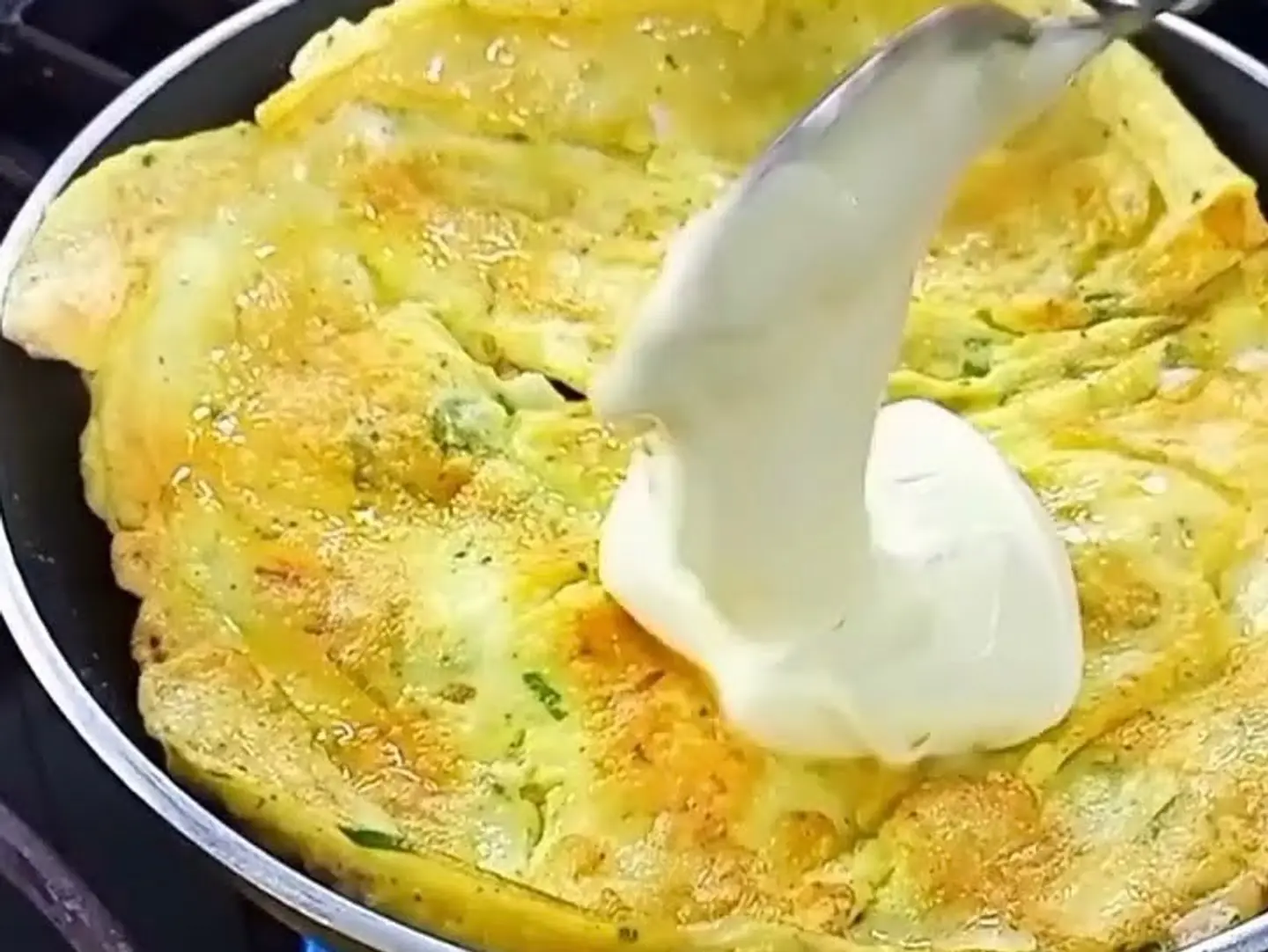 Fried Eggs With Cheese