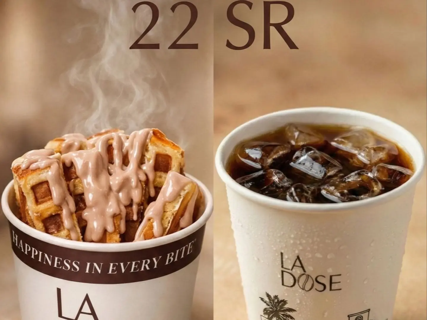 Waffle Offer With Coffee Of The Day