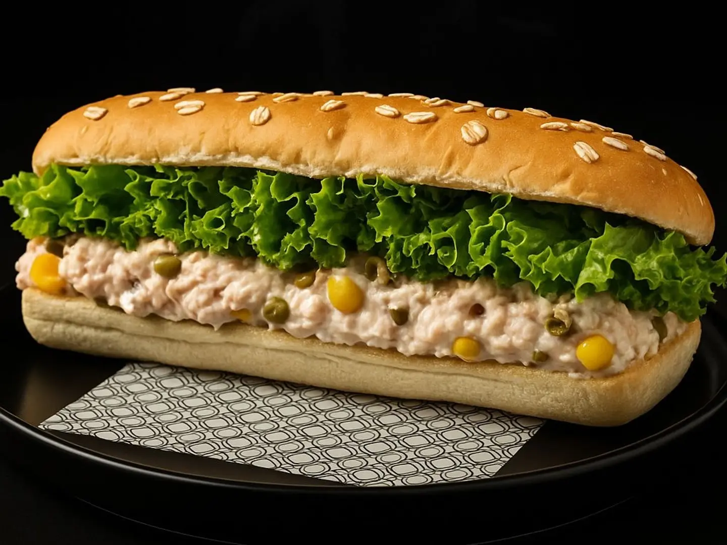 ساندويتش التونا بالذره والمايونيز