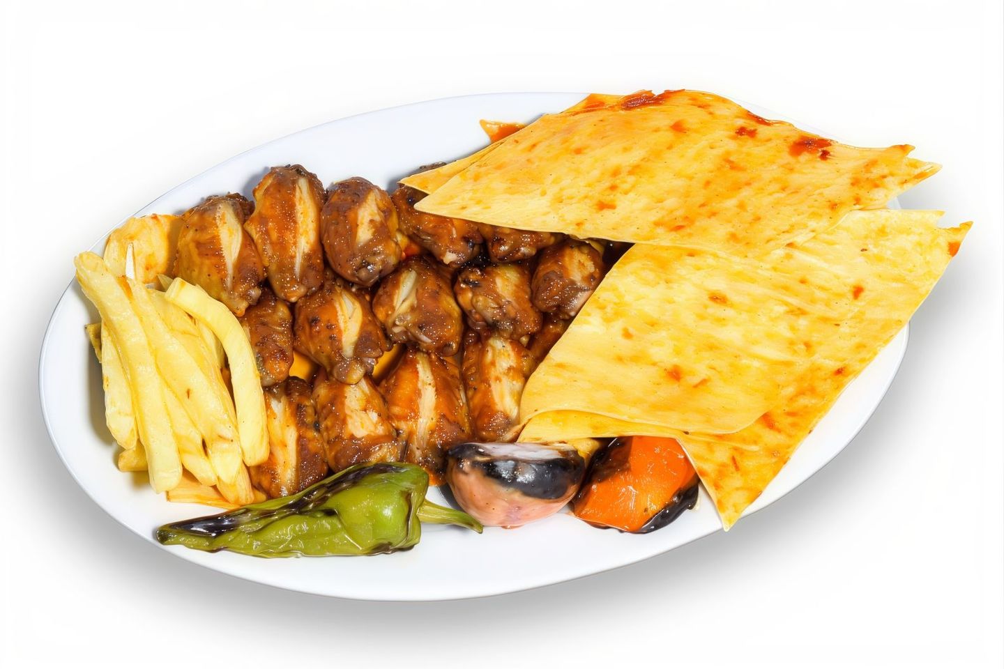 أجنحة دجاج مشوية