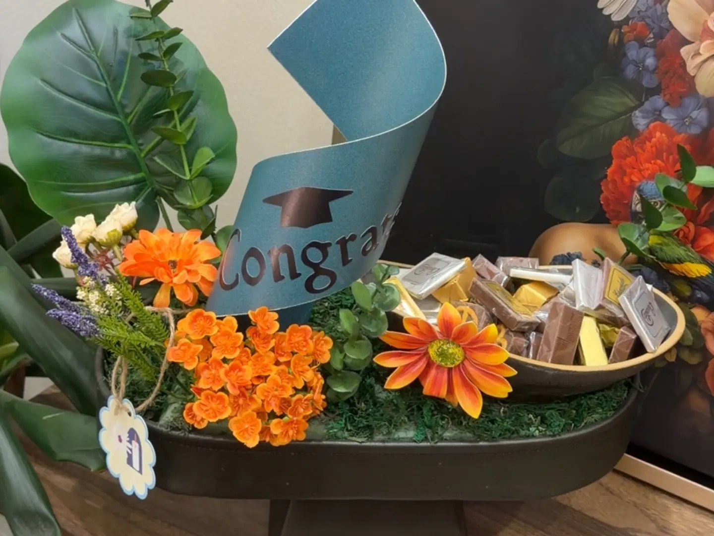 استاند التخرج مع شوكلاتة