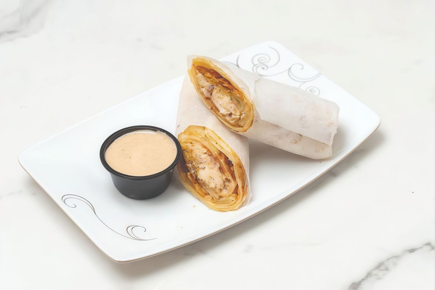 Chicken Reshmi Kabab Cheese Roll