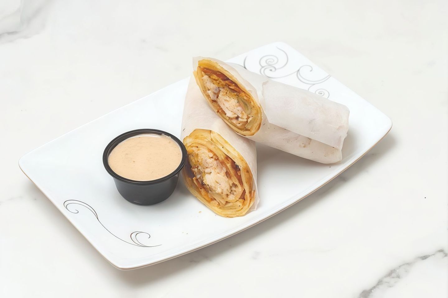 Seekh Kabab Ketchup Roll