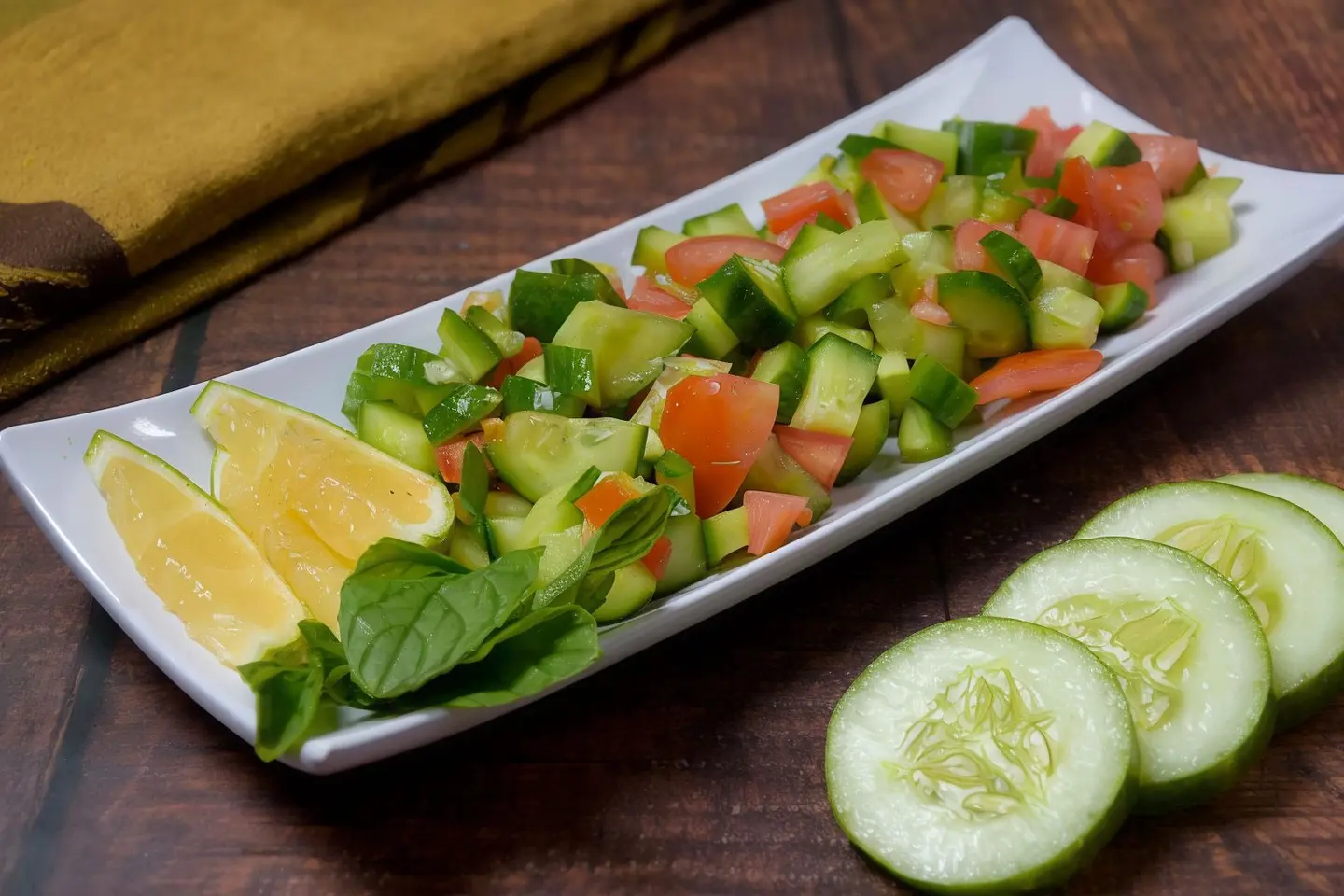 سلطة طماط و خيار