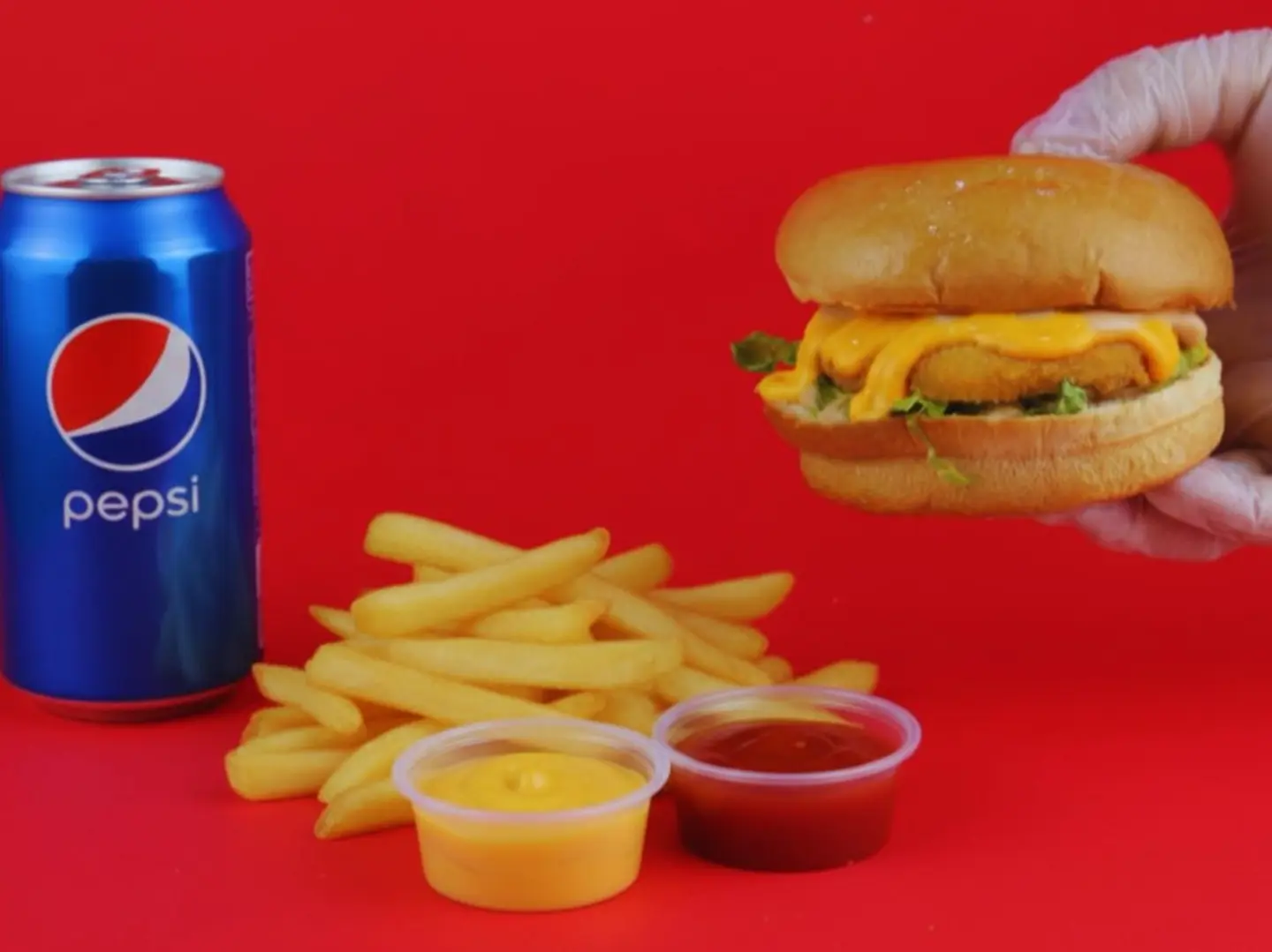 وجبة برجر دجاج