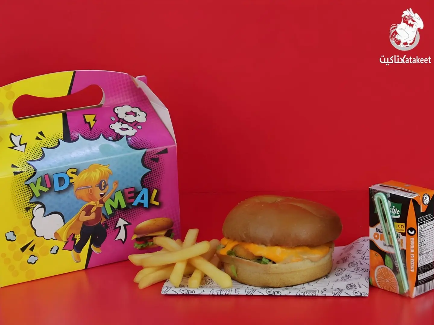 وجبة اطفال برقر