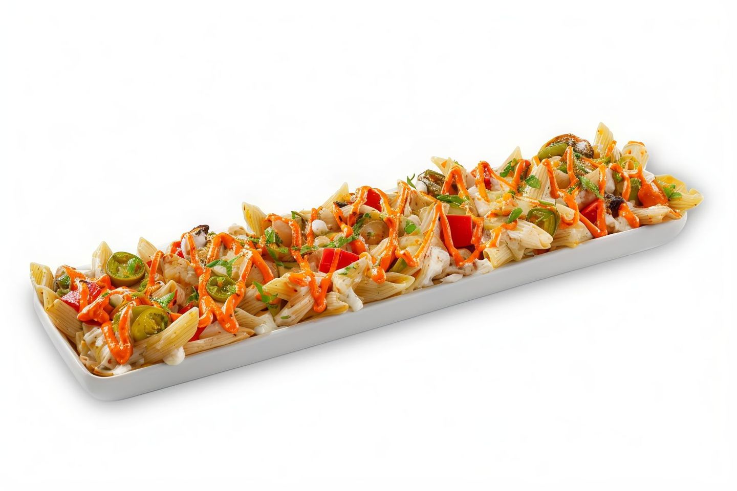 Baked Spicy Veggie Ranch Pasta