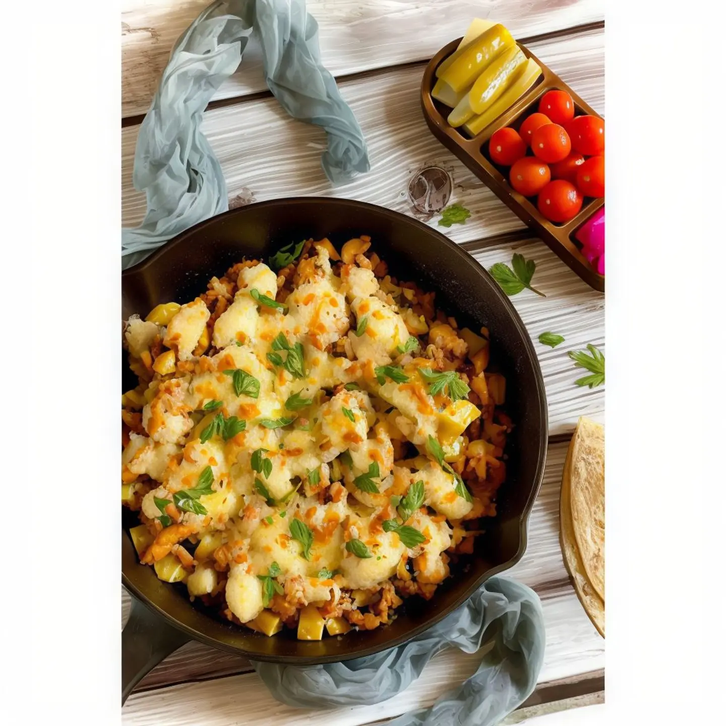 صينية دجاج مفروم