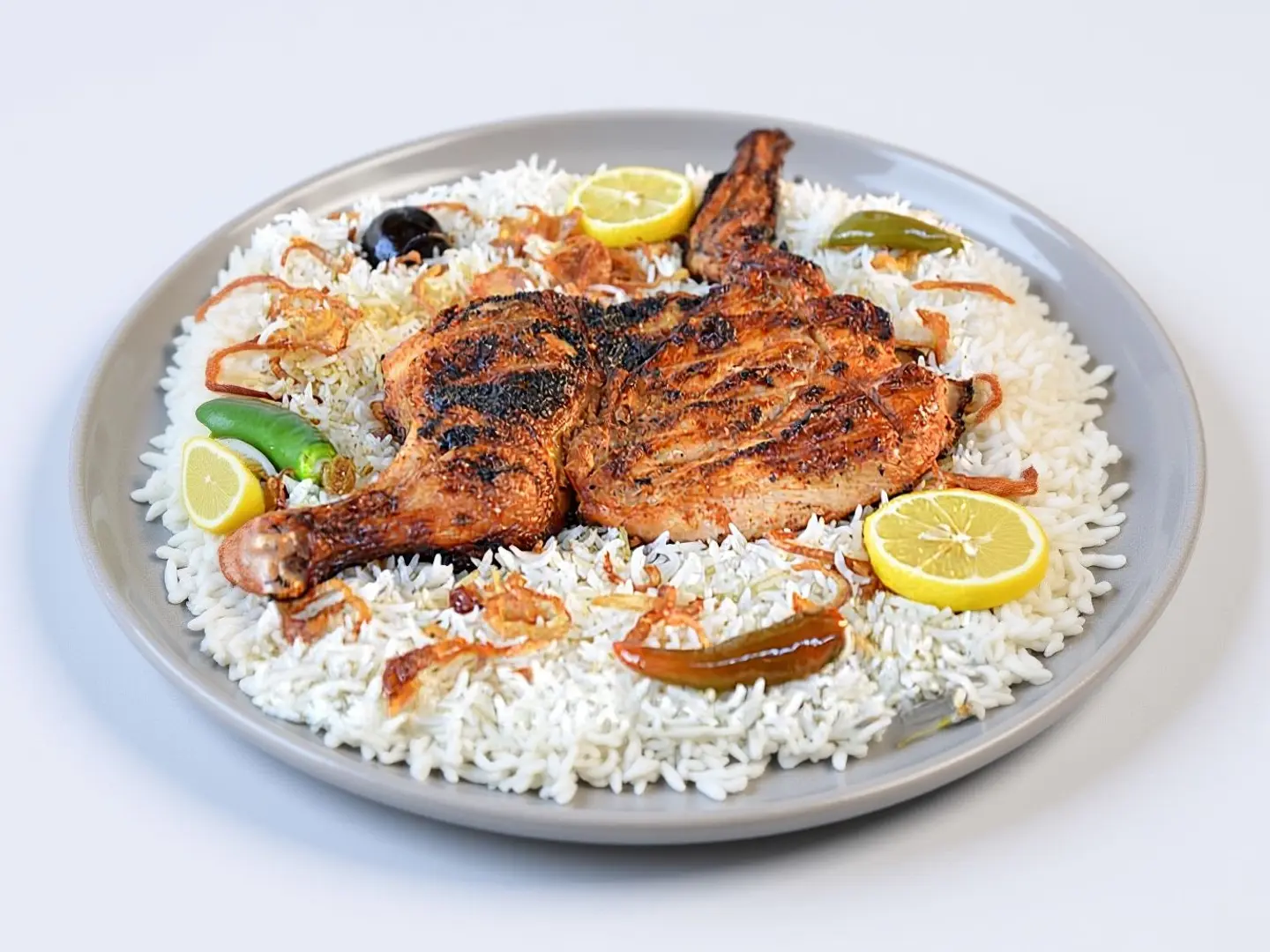 نصف دجاجه سادة