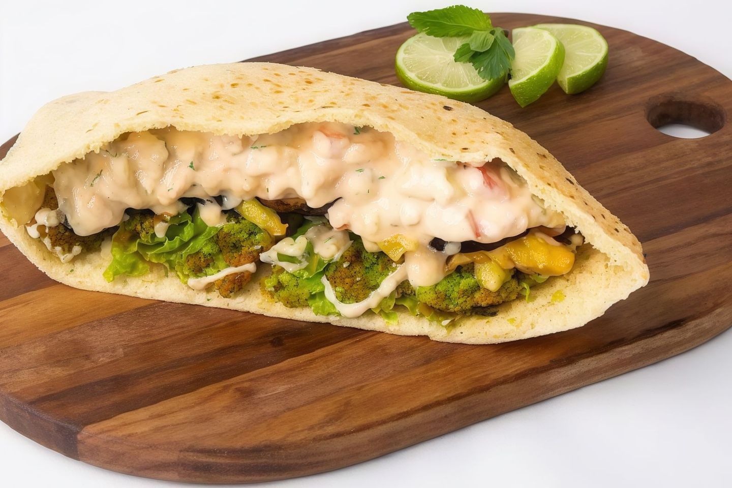 Falafel Sandwich With Cheese