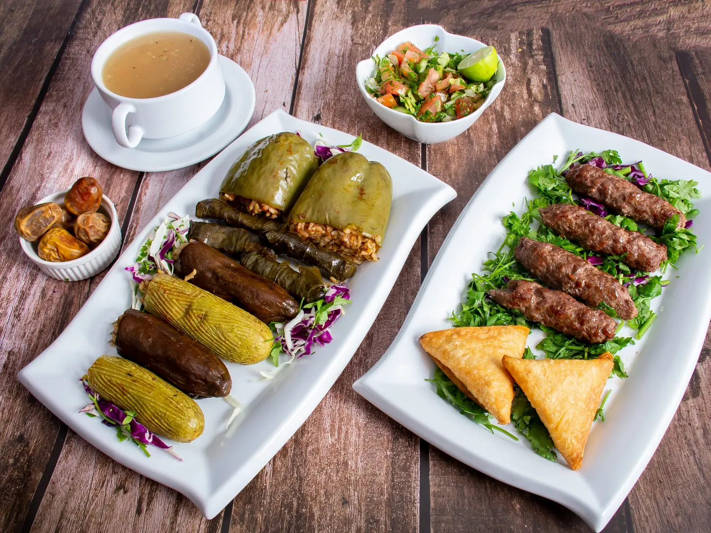 وجبة كفته مع محشى