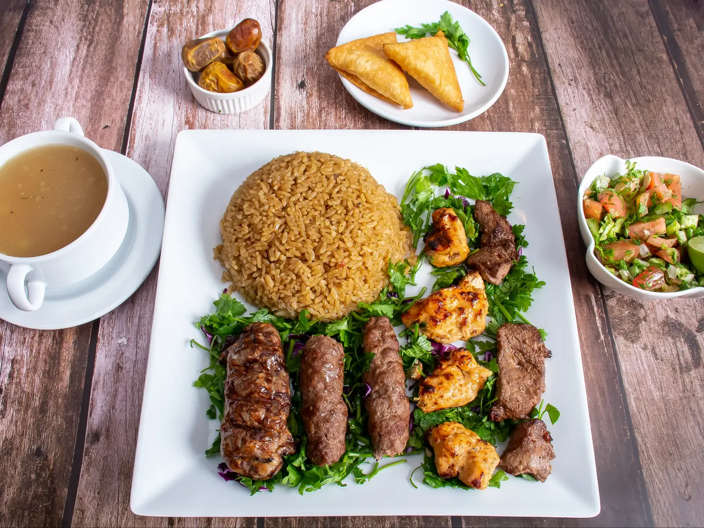 وجبة مشويات مشكلة