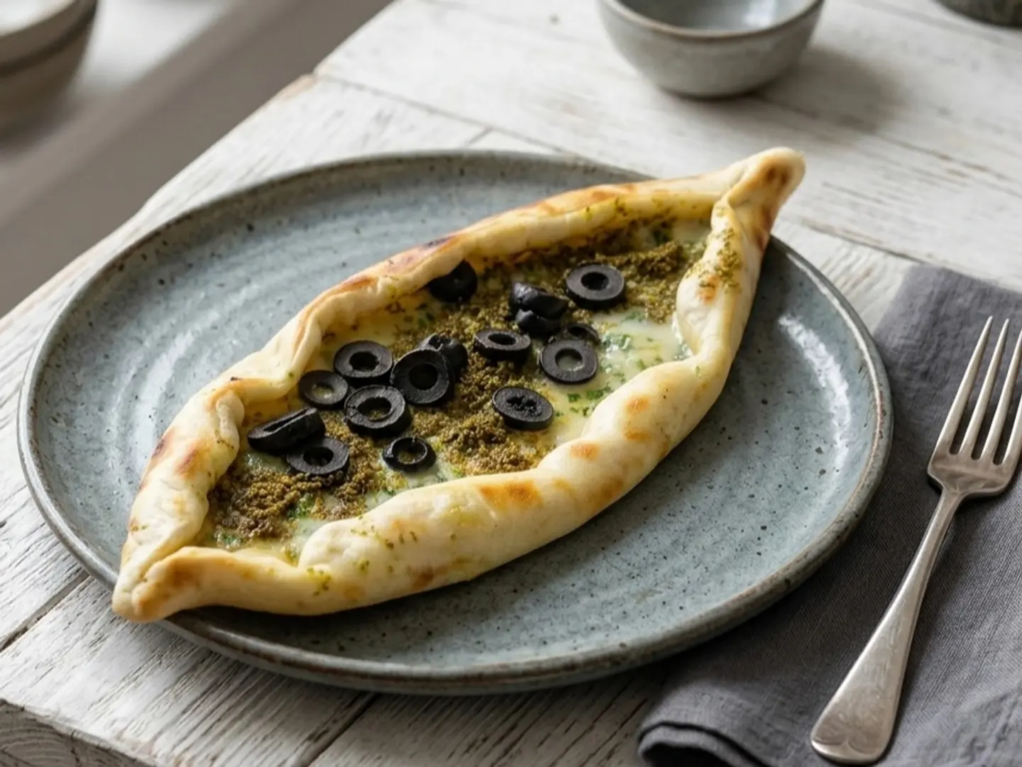 Cheese Pie With Olives And Thyme