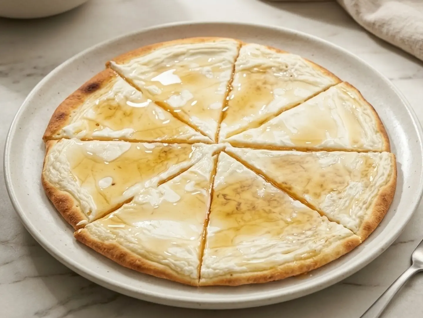 Labneh Pie With Honey