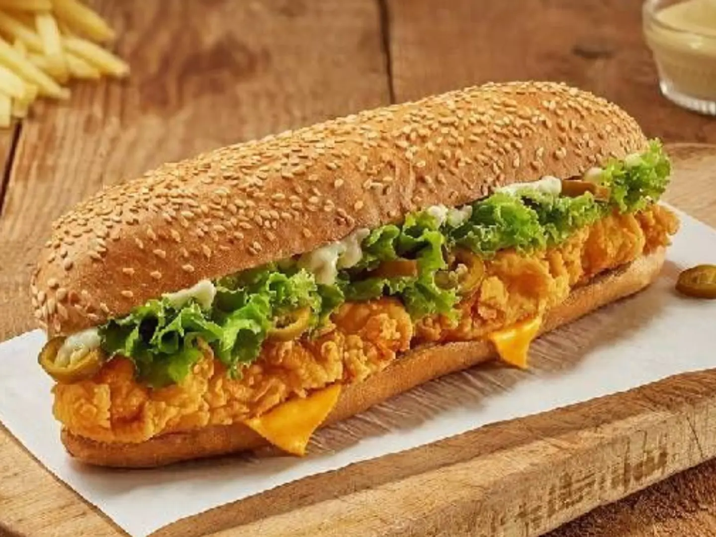 ساندوتش دجاج بالزنجبيل