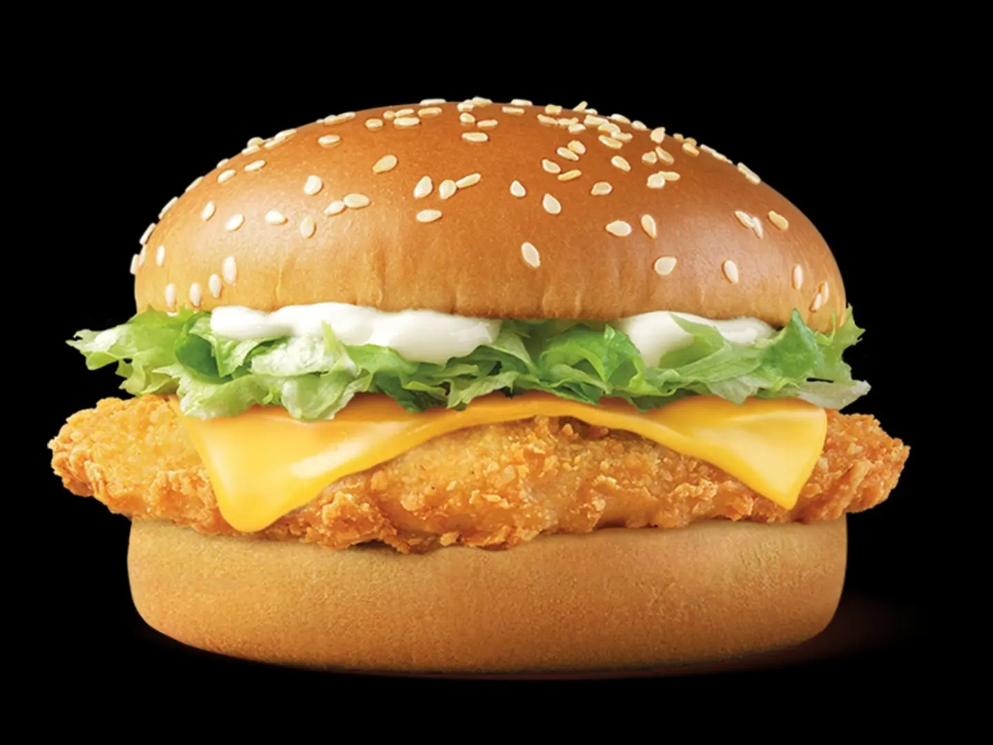 برجر دجاج بالجبنة